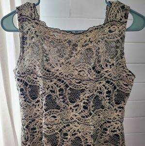 Black & Ivory sleeveless top